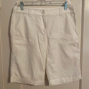JCrew white light corduroy shorts
